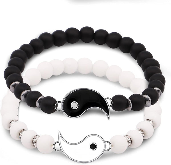 Yin & Yang Armbänder Set, Freundschaft. Liebe J0447