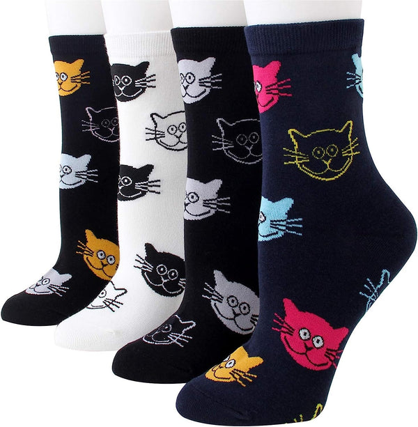 4 oder 8 Paar Socken mit Hundemotiven, lustig, Tierliebe, Mode, A0414